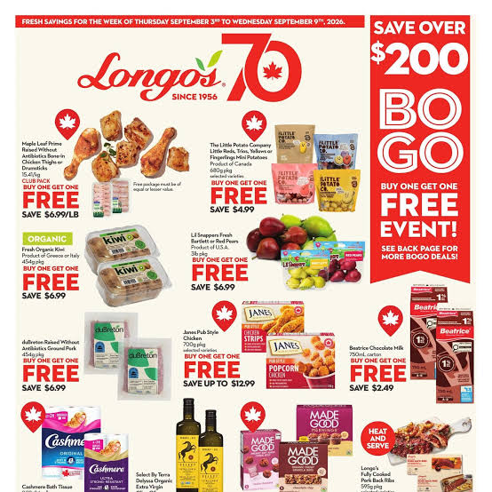 롱고스 9월 주간 전단지(Weekly Flyer) 할인