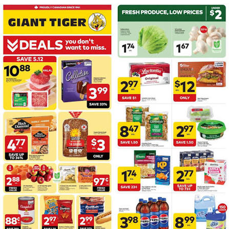 (Giant Tiger)의 9월 주간 전단지(Weekly Flyer) 행사