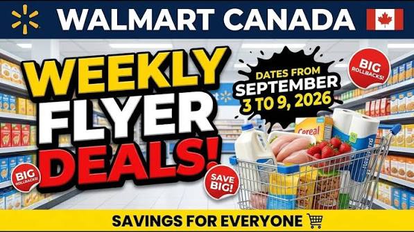 (Walmart Canada)의 9월 둘째 주 주간 전단지(Weekly Flyer) 행사 